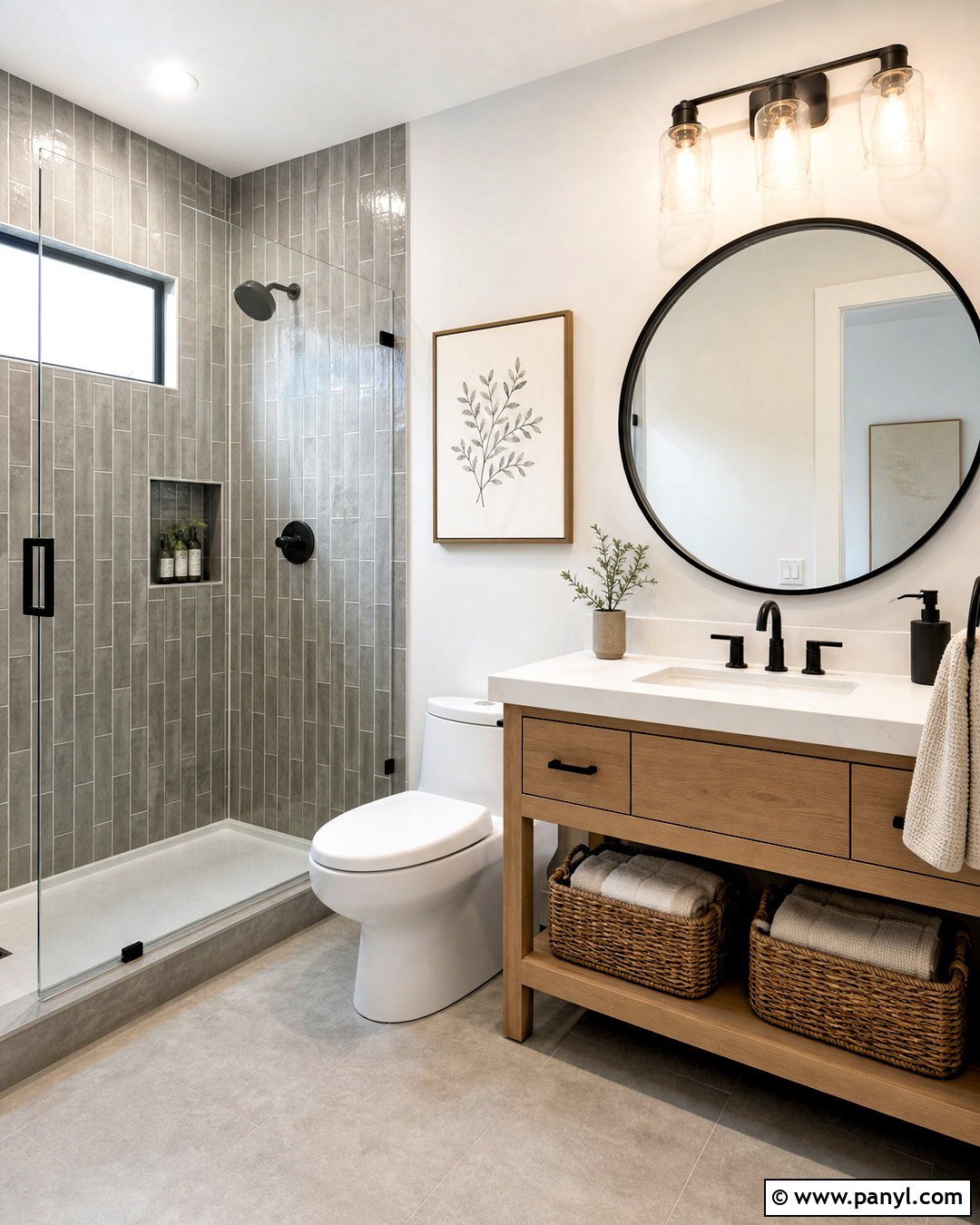 Grey Subway Tile Restroom - 20 grey restroom ideas