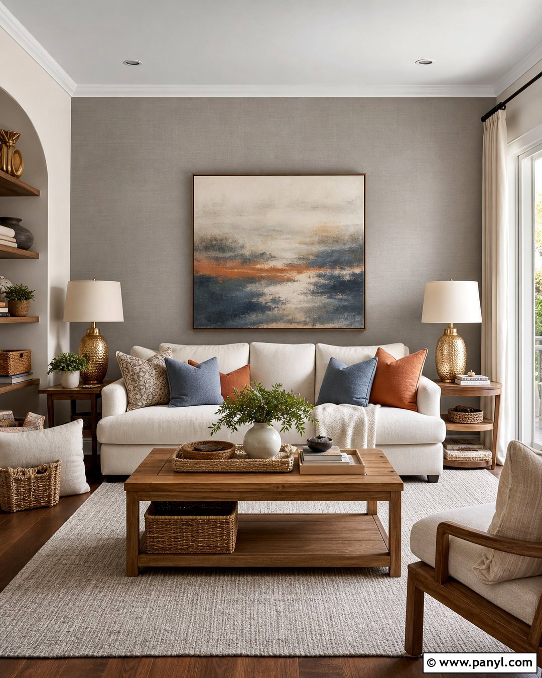 Grey Textured Wallpaper Accent Wall - 35 grey accent wall ideas