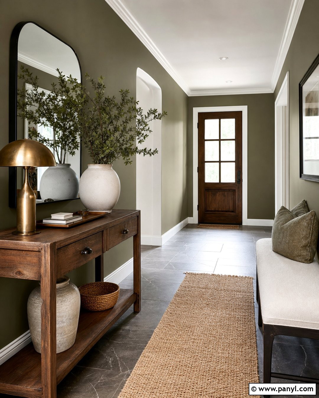Grey Tiles With Olive Green Walls - 20 Grey Tiles What Colour Walls