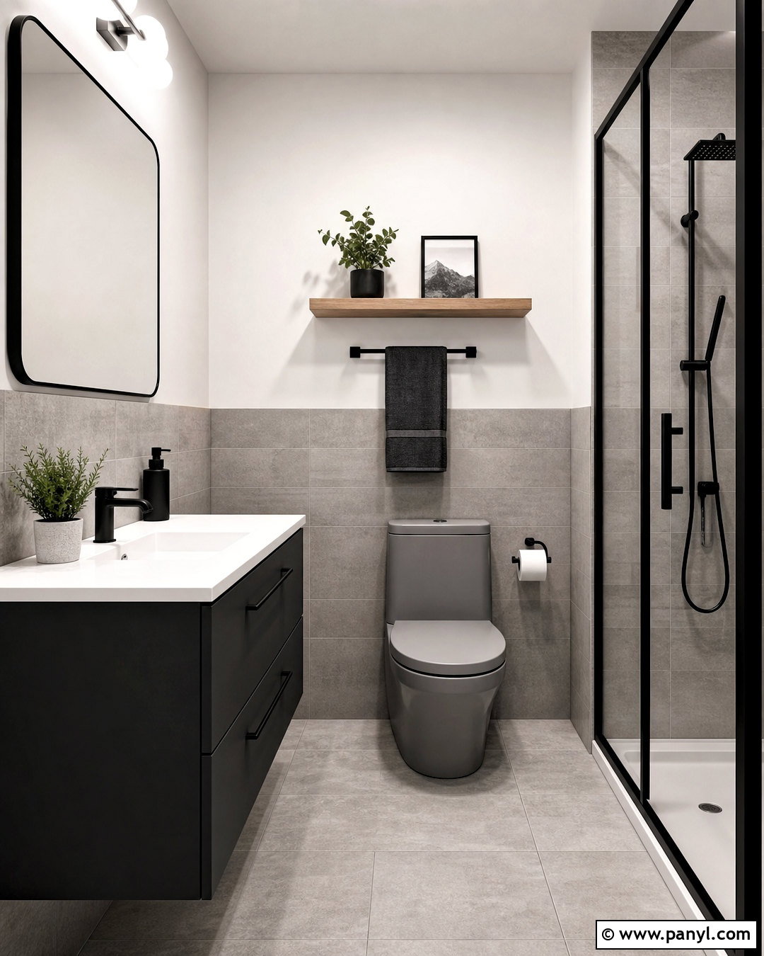 Grey Toilet With Black Fixtures - 20 grey toilet ideas