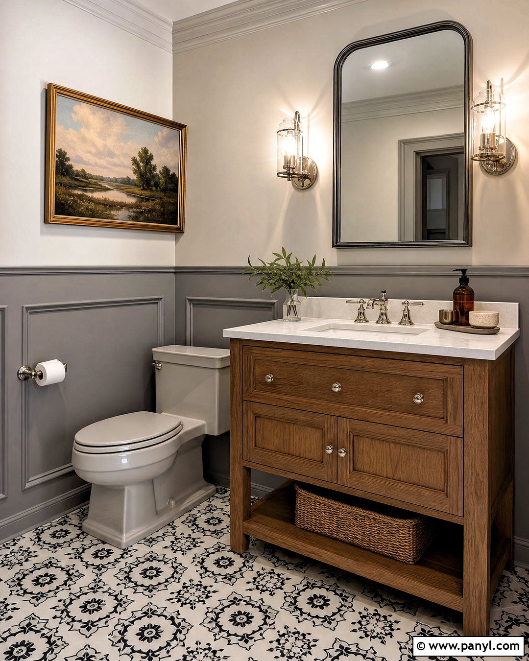 Grey Toilet With Grey Paneling - 20 grey toilet ideas