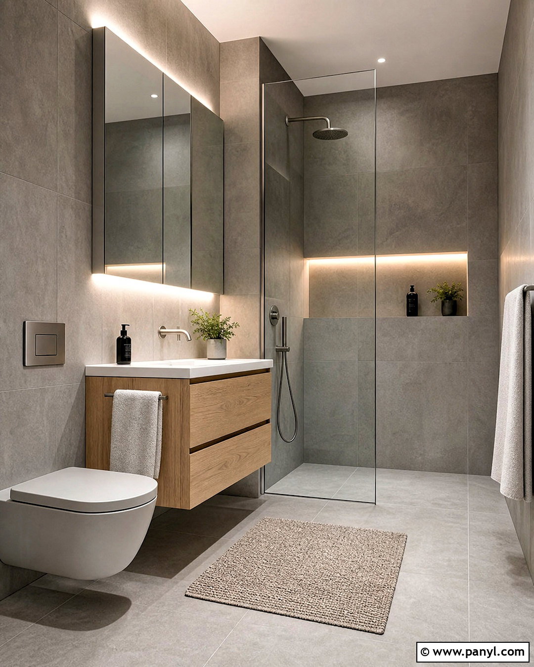 Grey Toilet With Minimalist Decor - 20 grey toilet ideas