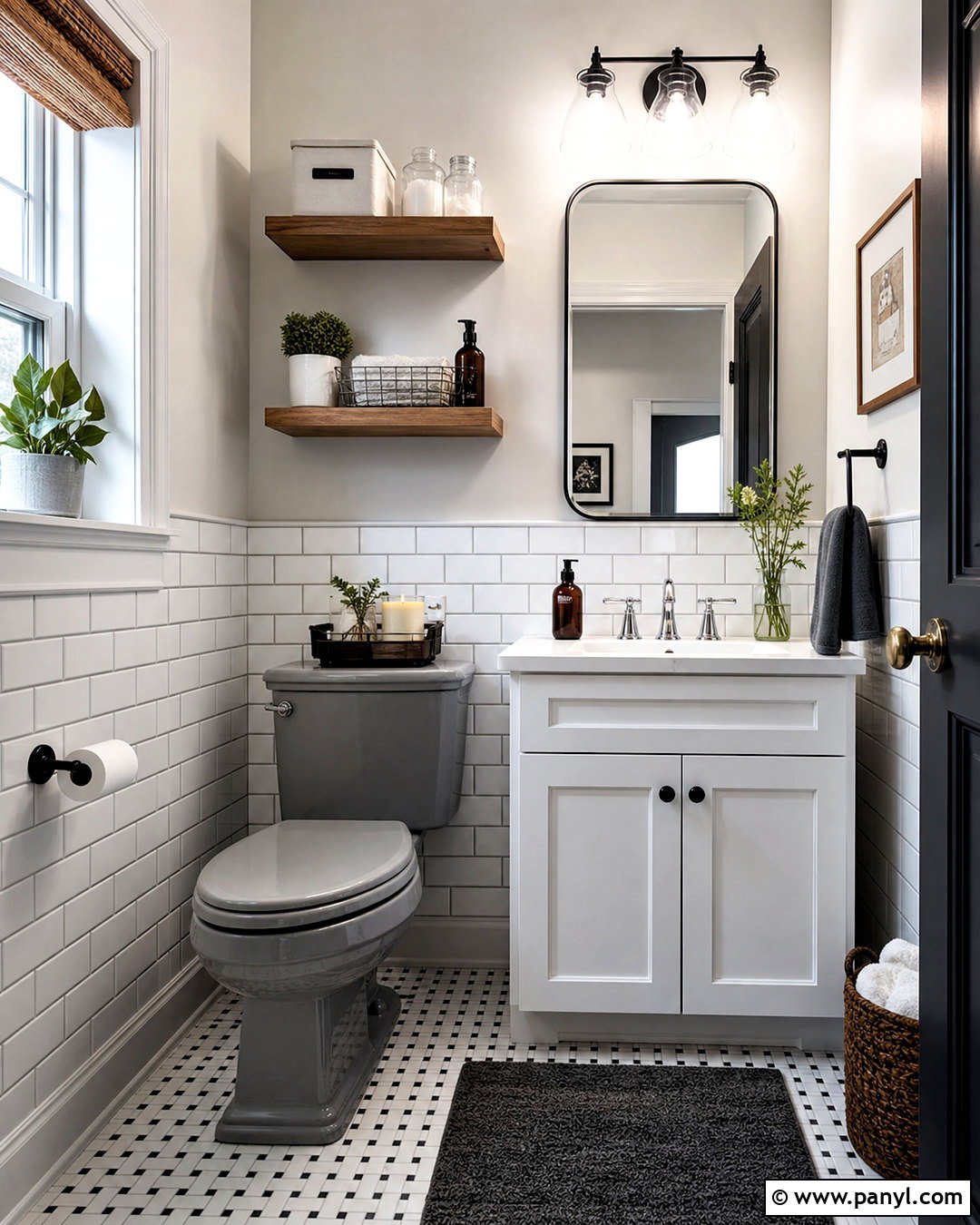Grey Toilet With White Subway Tile - 20 grey toilet ideas