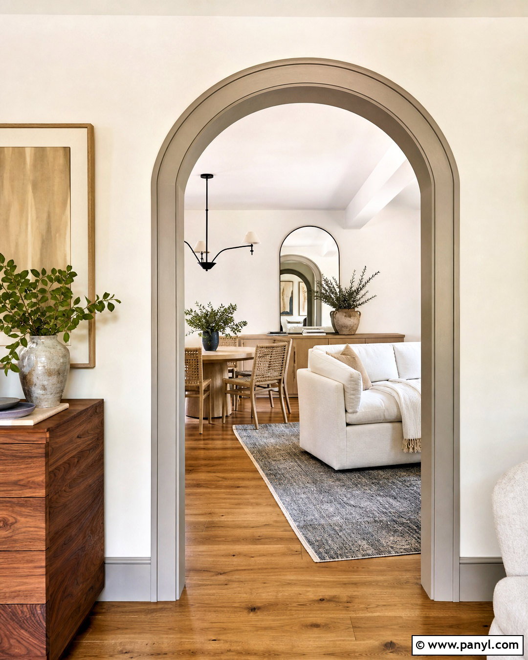 Grey Trim Around Arched Doorways - 20 grey trim interior ideas