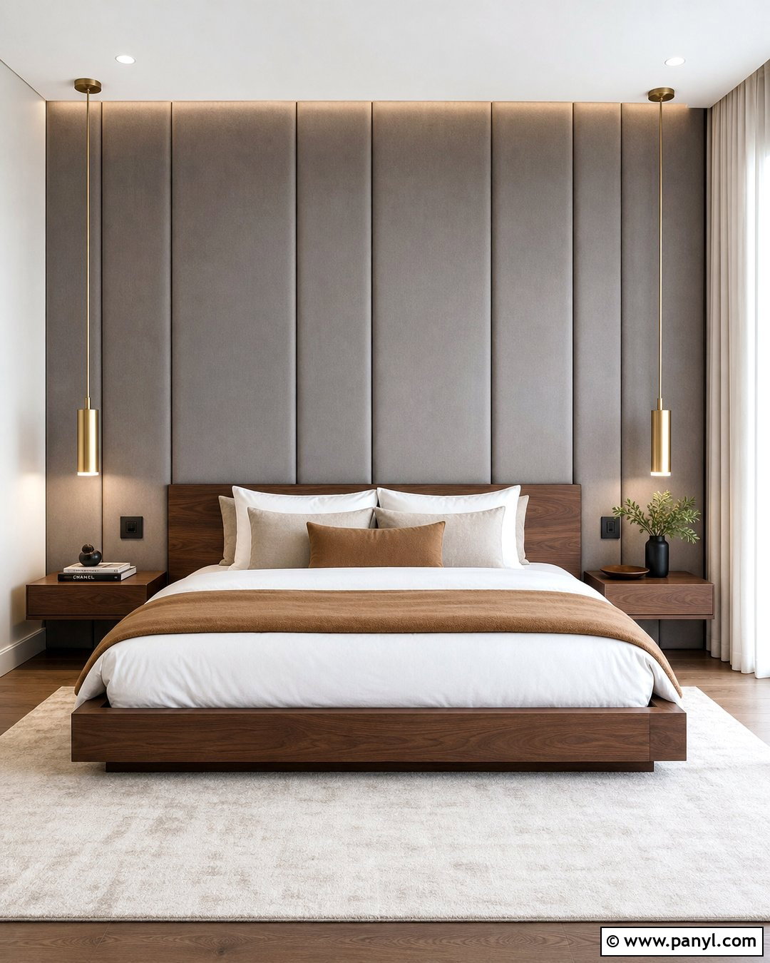 Grey Upholstered Bedroom Accent Wall - 35 grey accent wall ideas