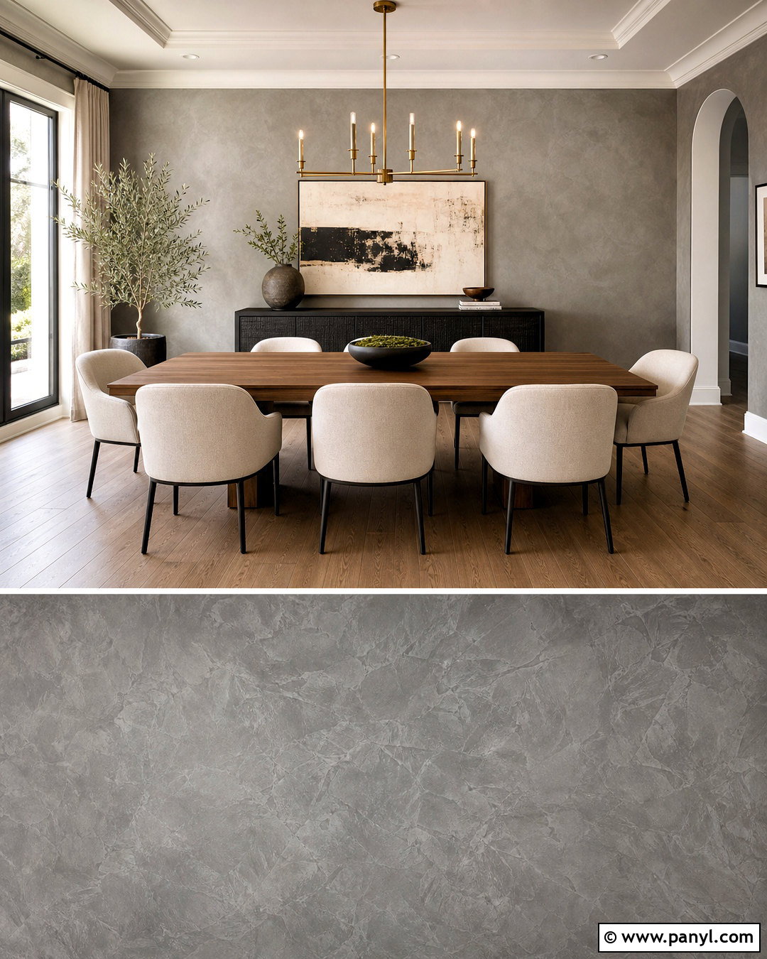 Grey Venetian Plaster Wall - 20 grey textured wall ideas