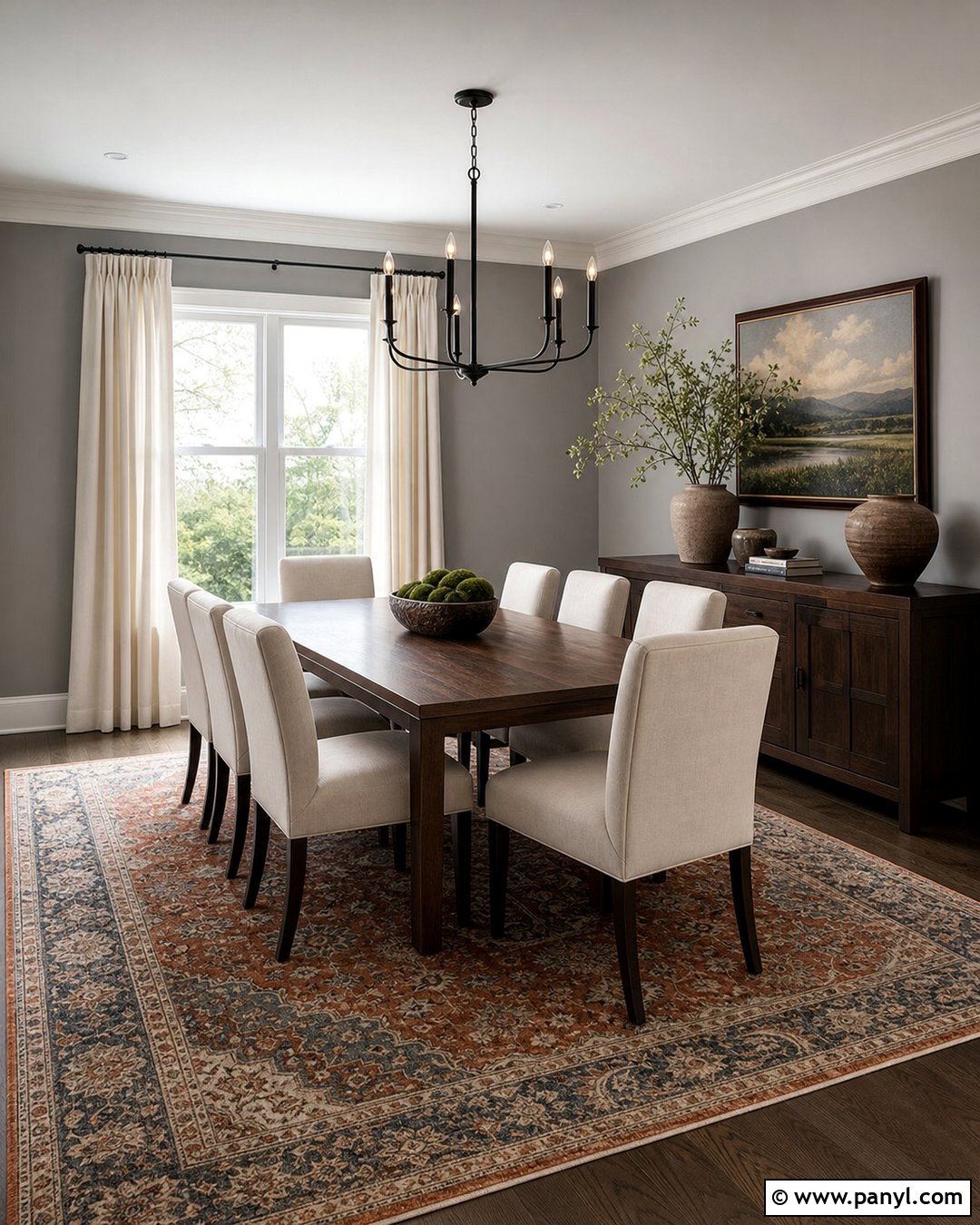 Grey Wall Dining Room - 30 Grey Wall Interior Ideas