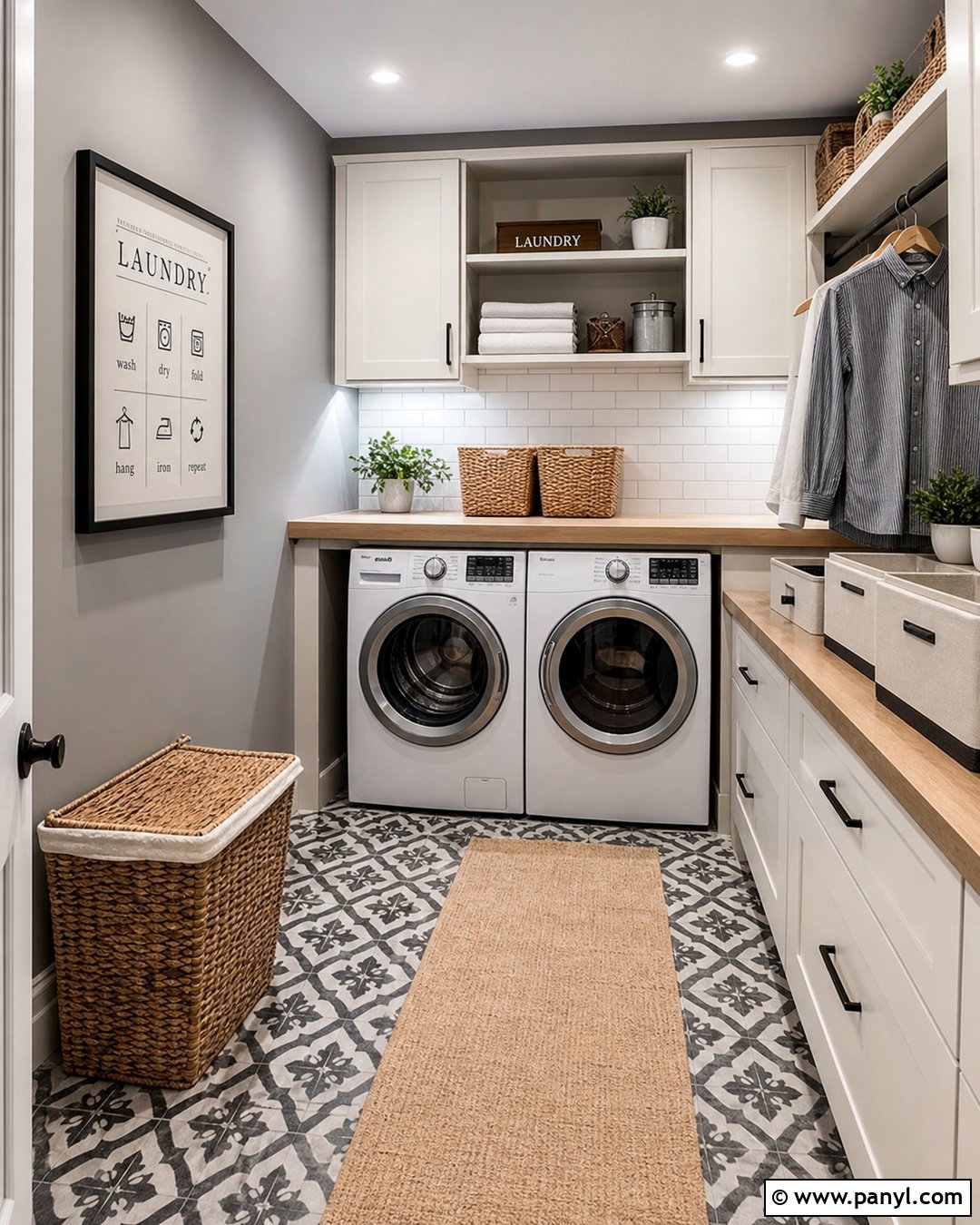 Grey Wall Laundry Room - 35 Grey Wall Room Ideas