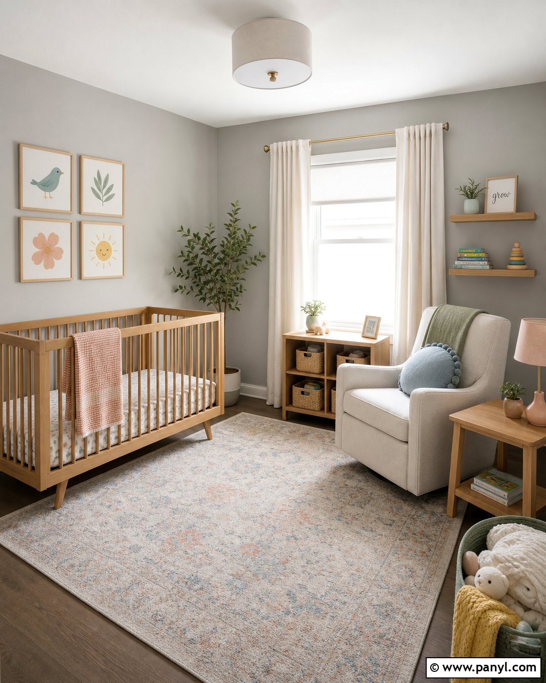 Grey Wall Nursery - 35 Grey Wall Room Ideas