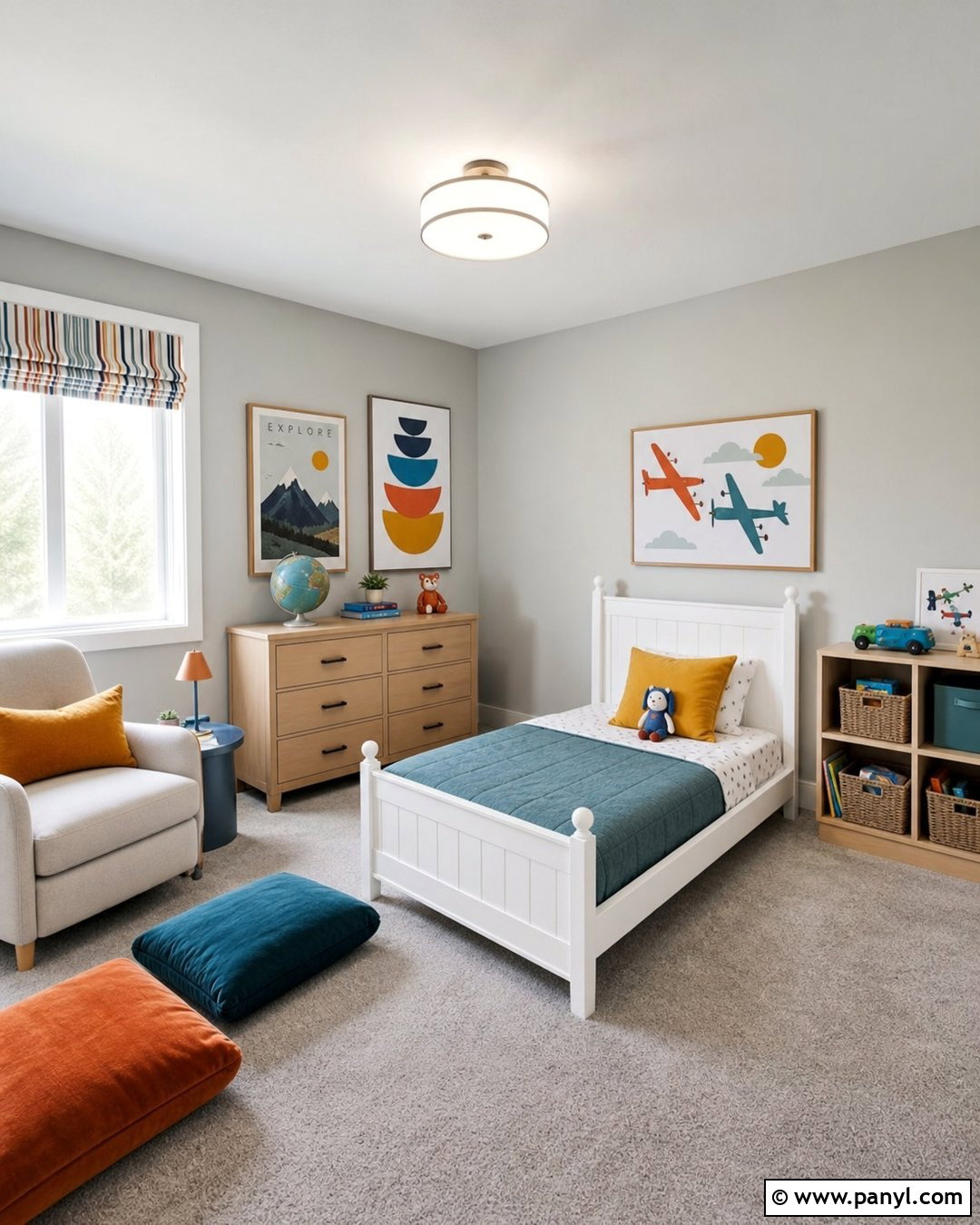 Grey Walls And Carpet Kids Room - 25 Grey Walls And Carpet Ideas
