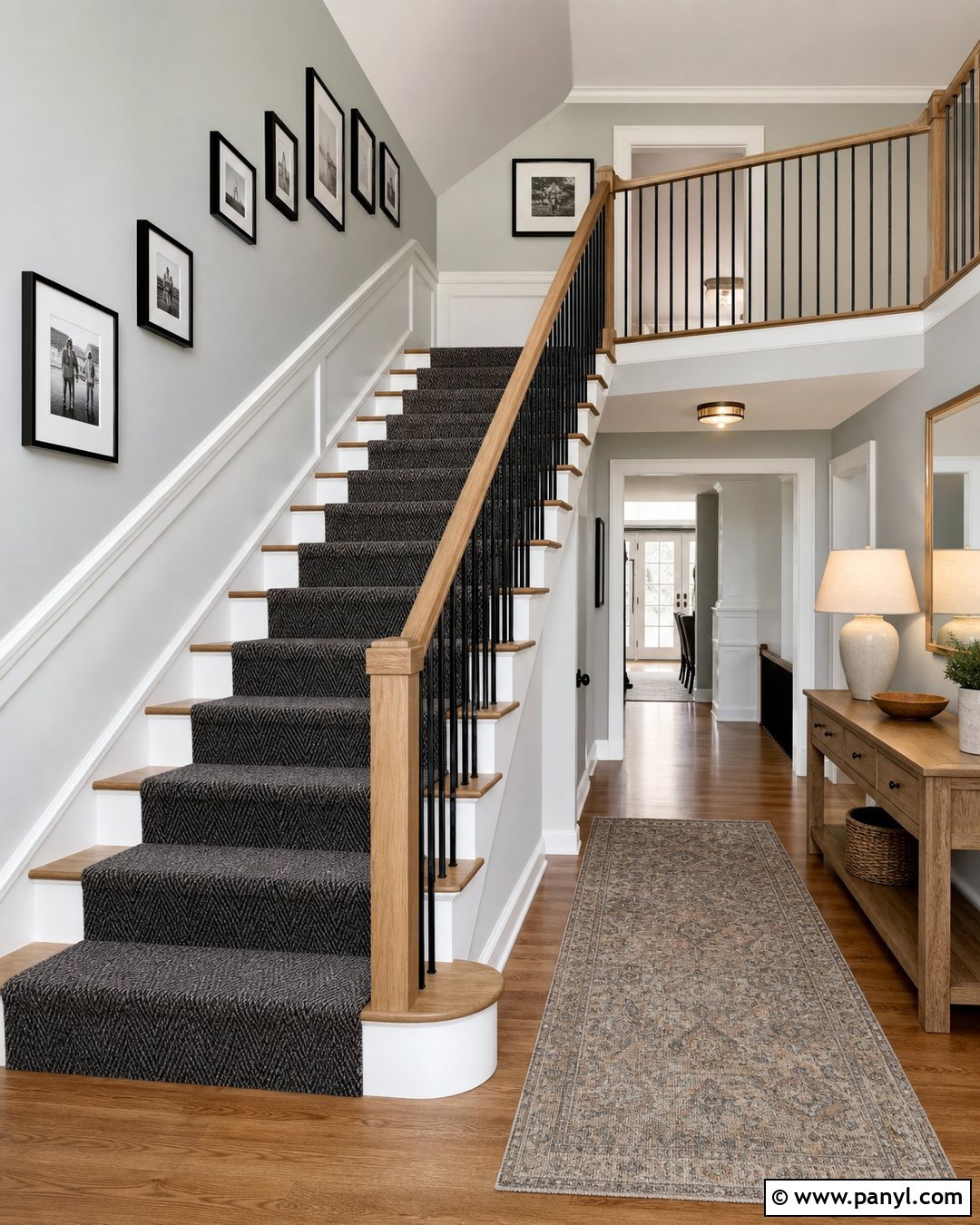 Grey Walls And Carpet Stairs - 25 Grey Walls And Carpet Ideas