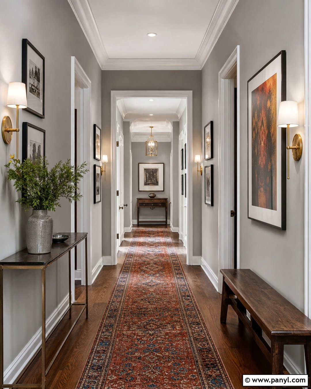 Grey Walls In A Hallway - 50 grey walls