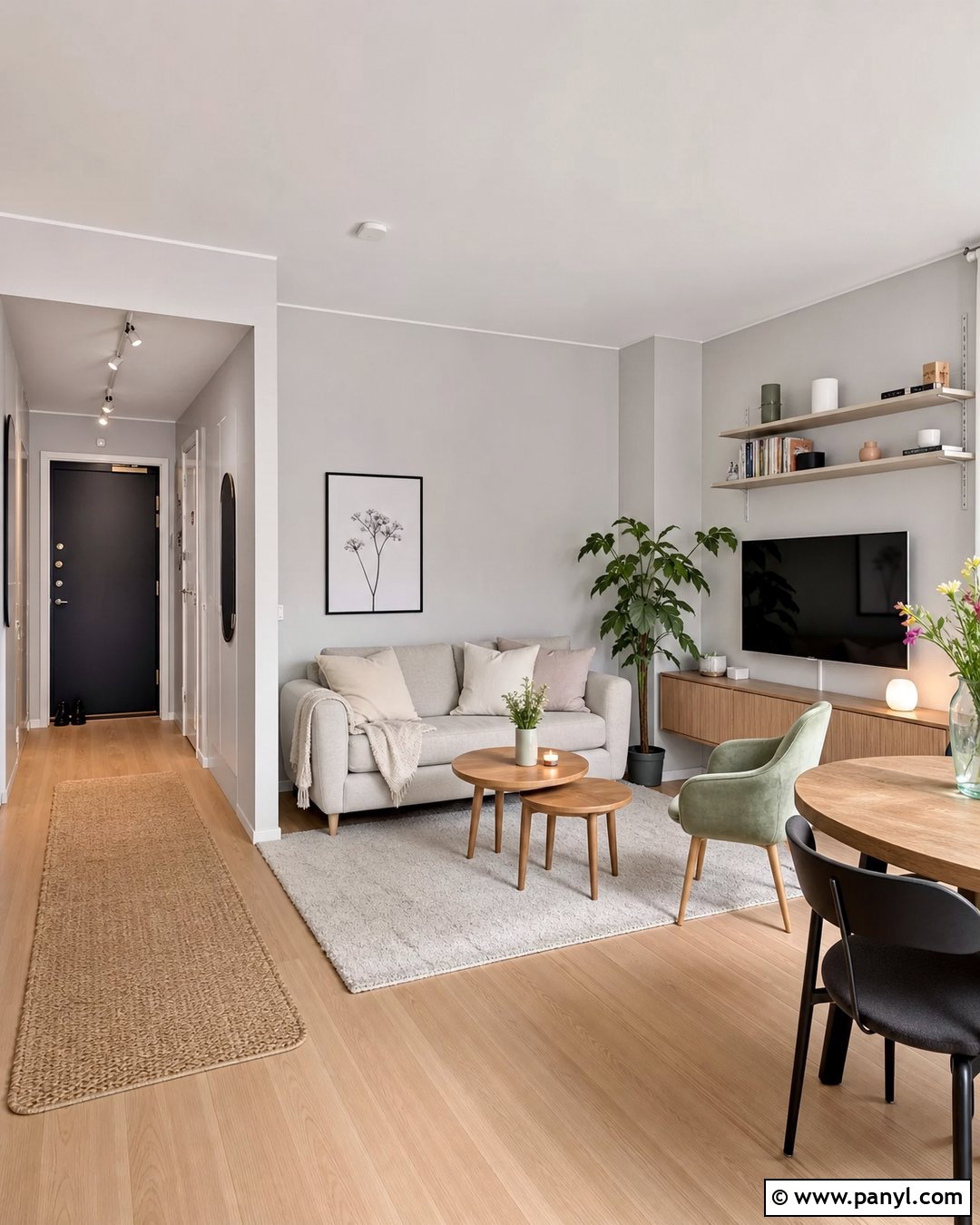 Grey Walls In A Small Apartment - 20 Grey Walls In A Scandinavian Interior Ideas