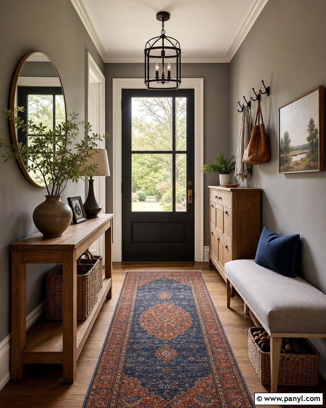 Grey Walls In An Entryway - 50 grey walls