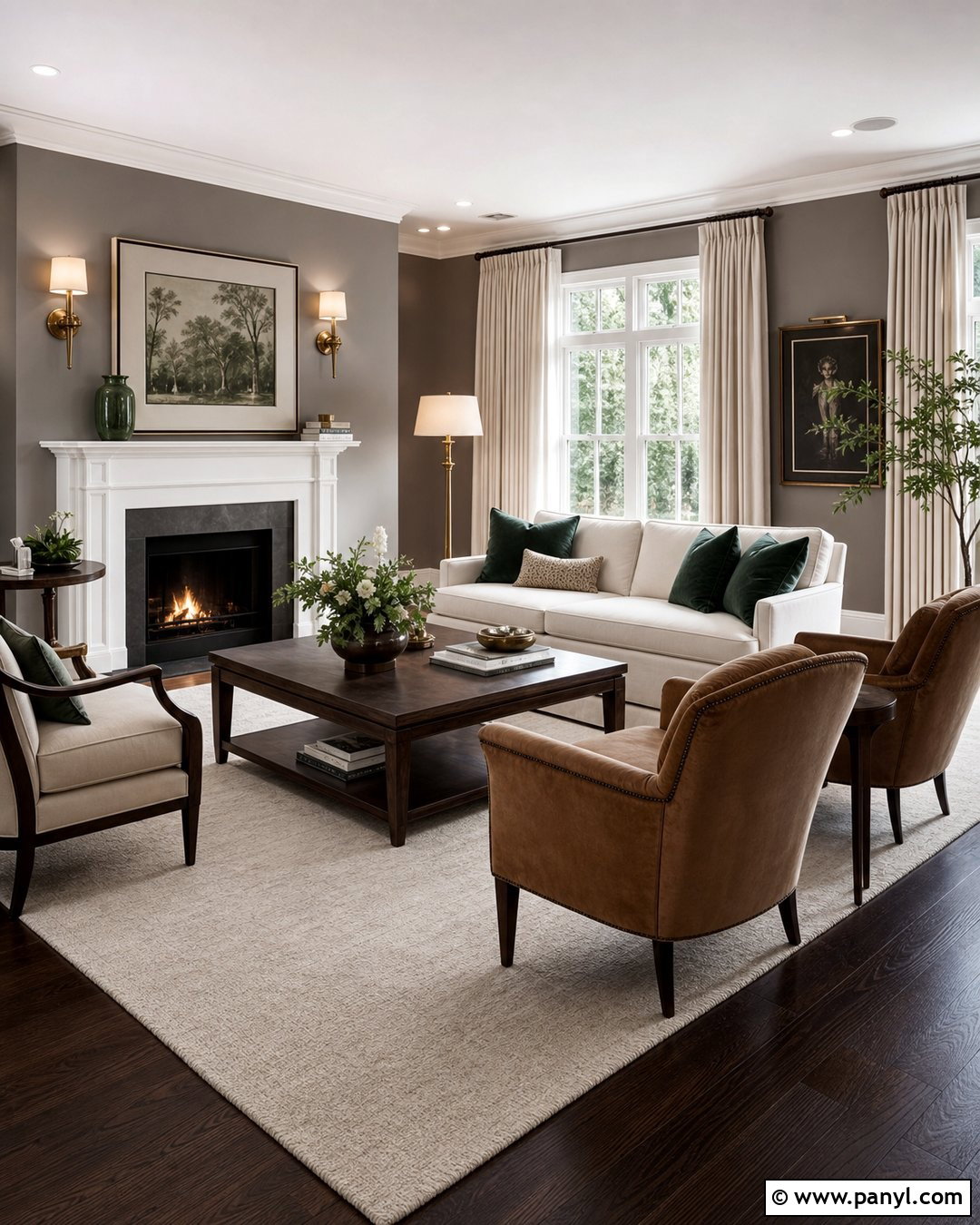 Grey Walls With Dark Wood Flooring - 50 grey walls