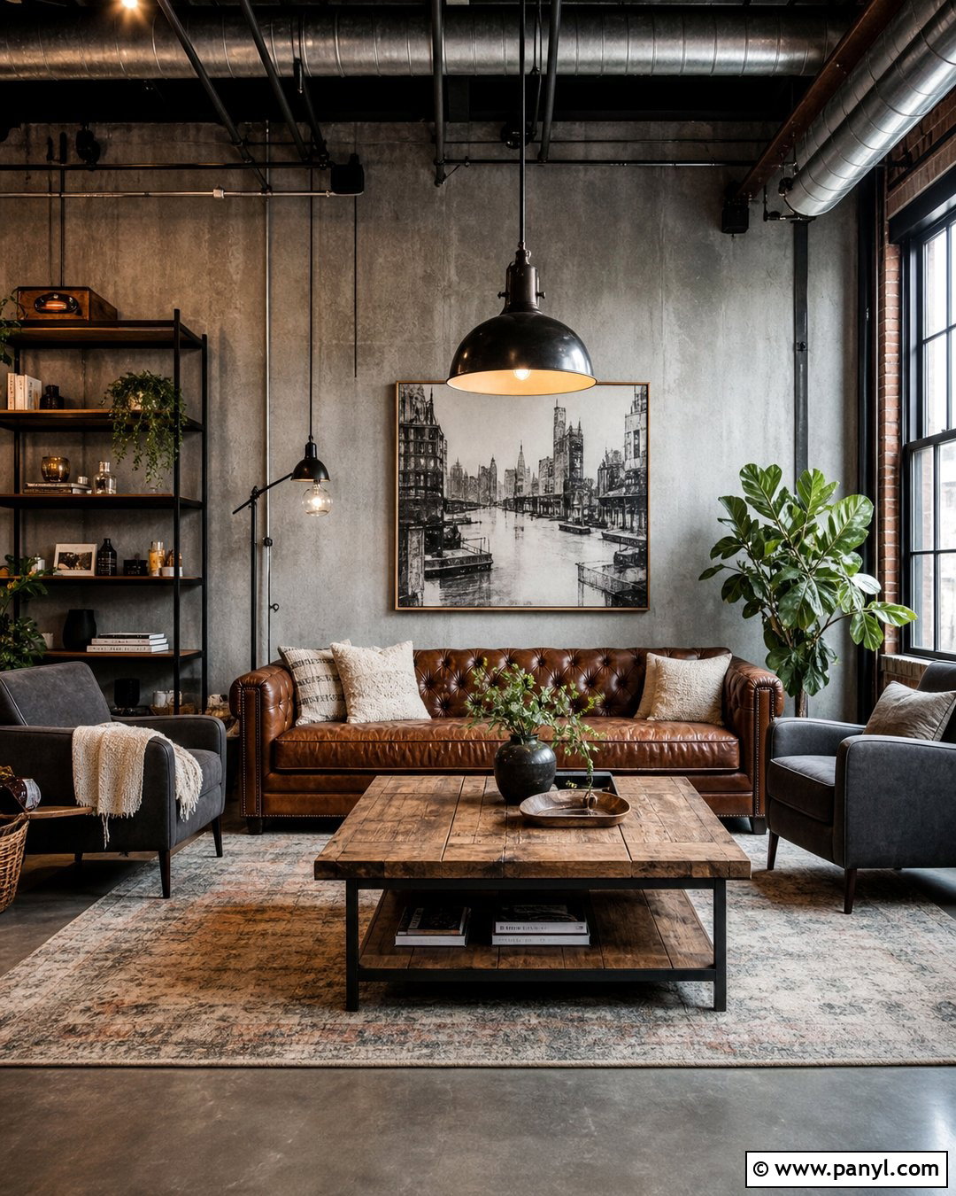 Grey Walls With Industrial Decor - 50 grey walls