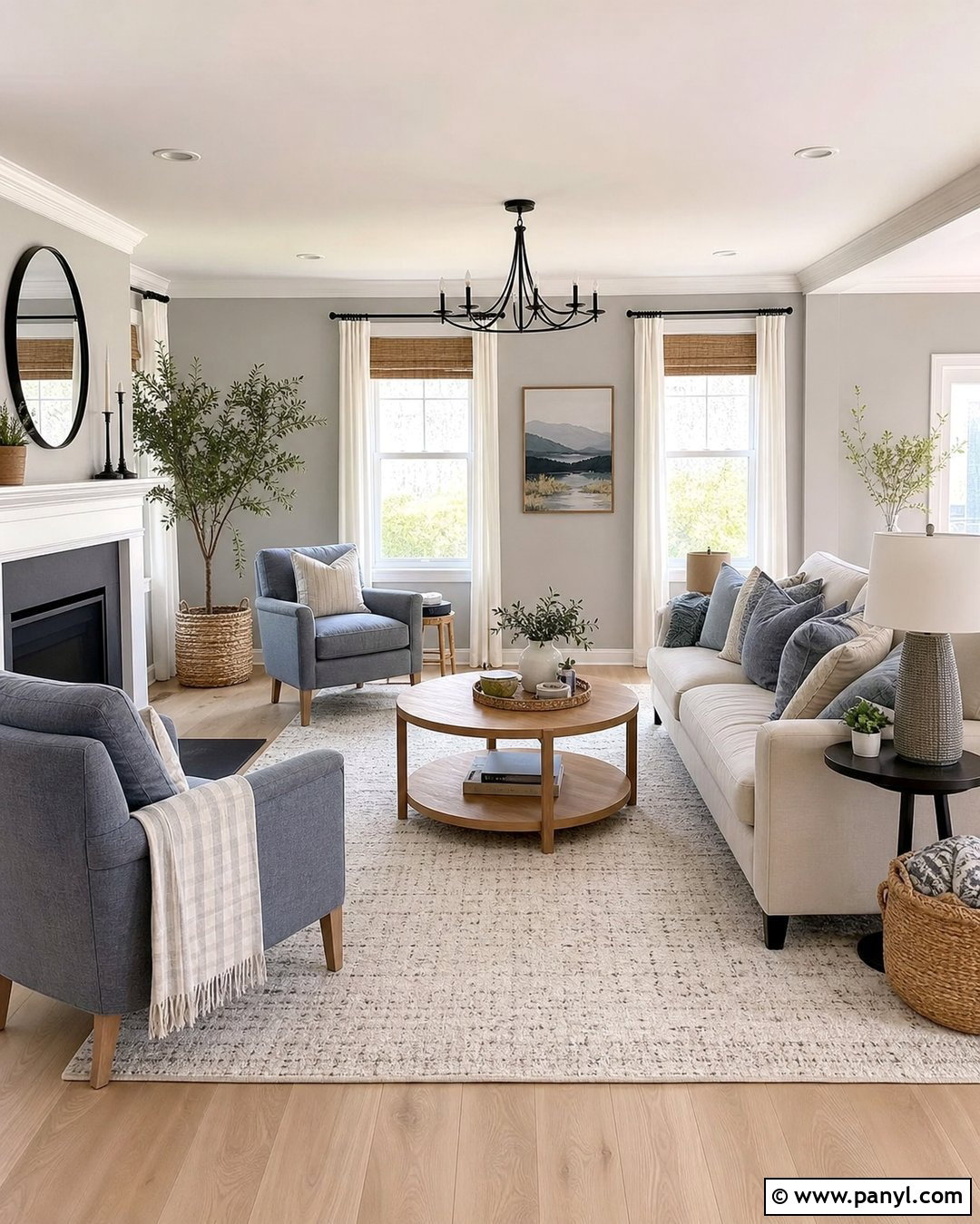 Grey Walls With Light Oak Flooring - 50 grey walls