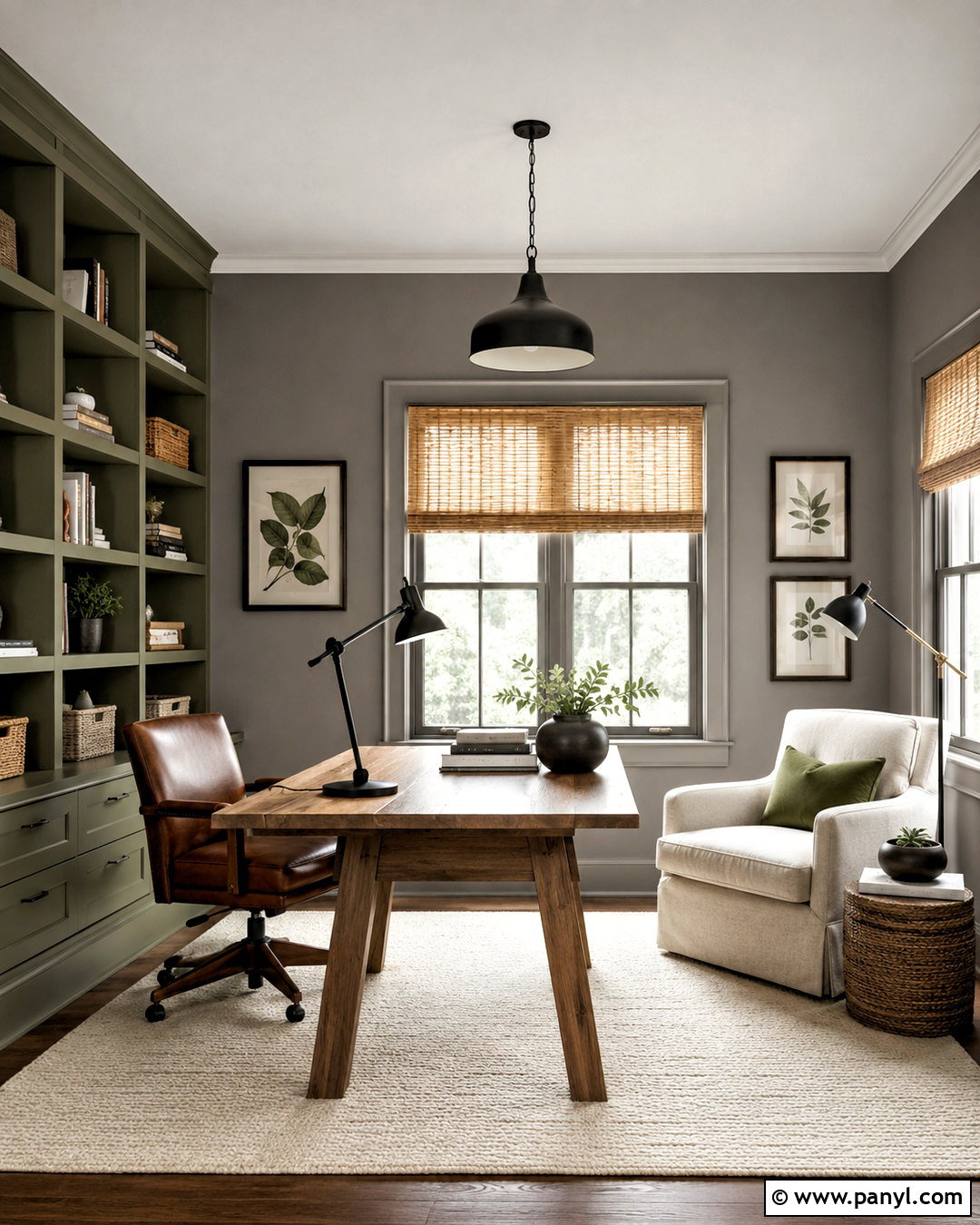 Grey Walls With Olive Green - 40 Grey Wall Color Ideas