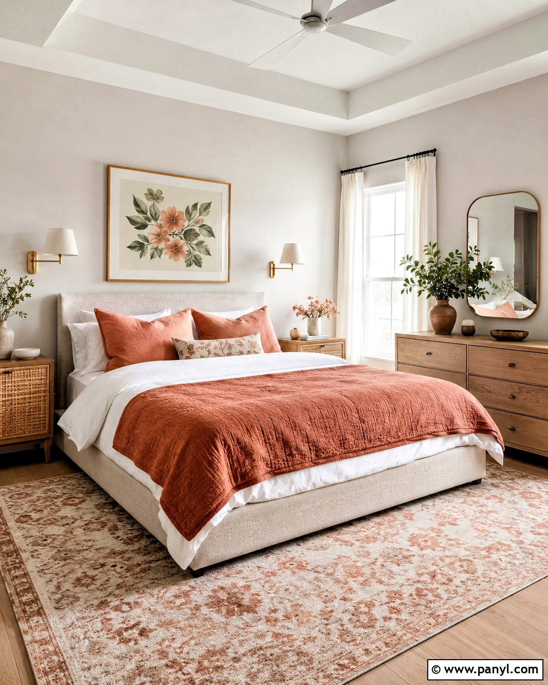 Grey Walls With Peach Accents - 40 Grey Wall Color Ideas