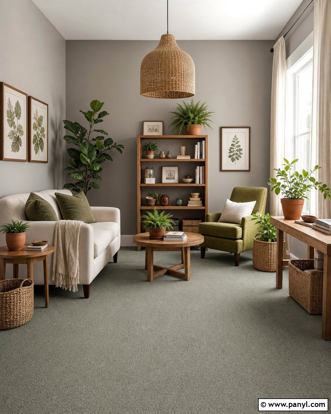 Grey Walls With Sage Green Carpet - 25 Grey Walls And Carpet Ideas