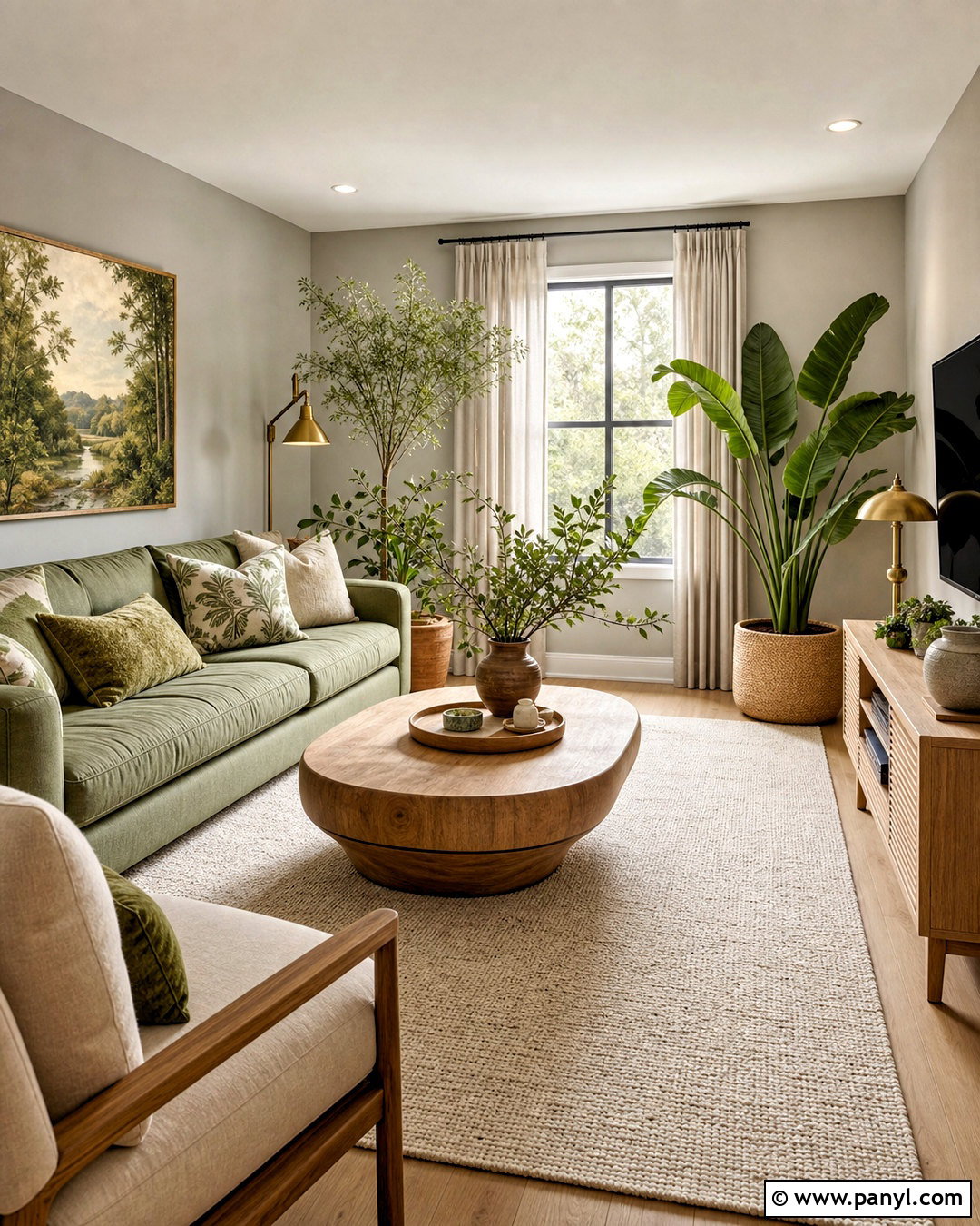 Grey Walls With Sage Green Decor - 20 grey wall design ideas