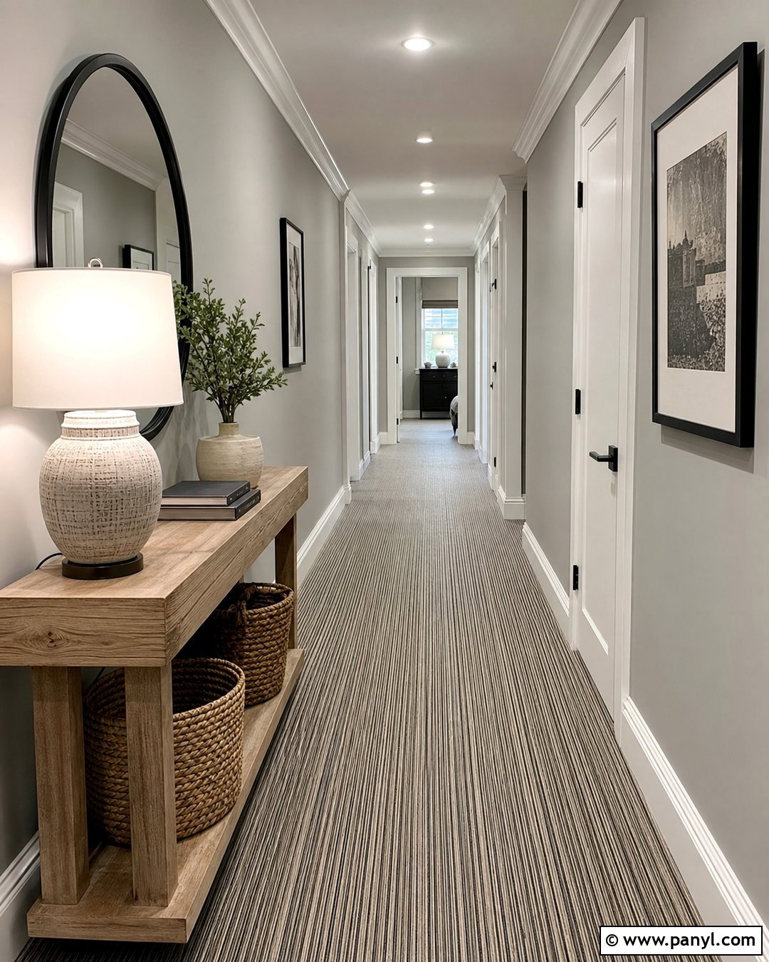 Grey Walls With Striped Carpet - 25 Grey Walls And Carpet Ideas