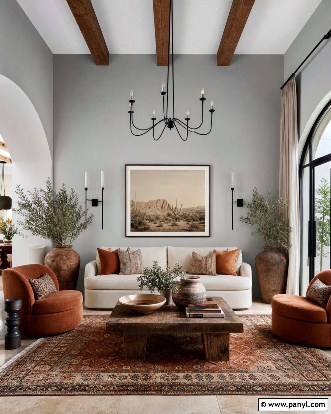 Grey Walls With Terracotta Accents - 50 grey walls
