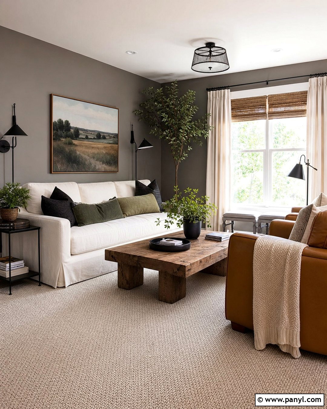 Grey Walls With Textured Loop Carpet - 25 Grey Walls And Carpet Ideas