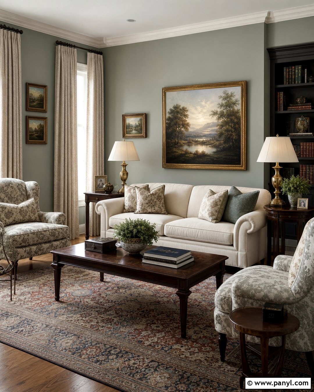 Grey Walls With Traditional Decor - 50 grey walls