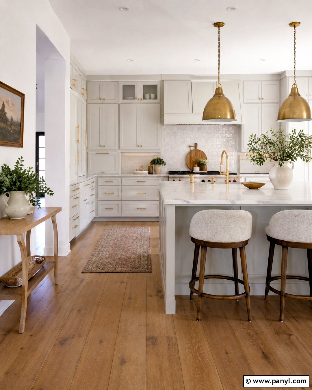Grey Walls With White Cabinets And Gold Hardware - 20 White Cabinets Grey Walls