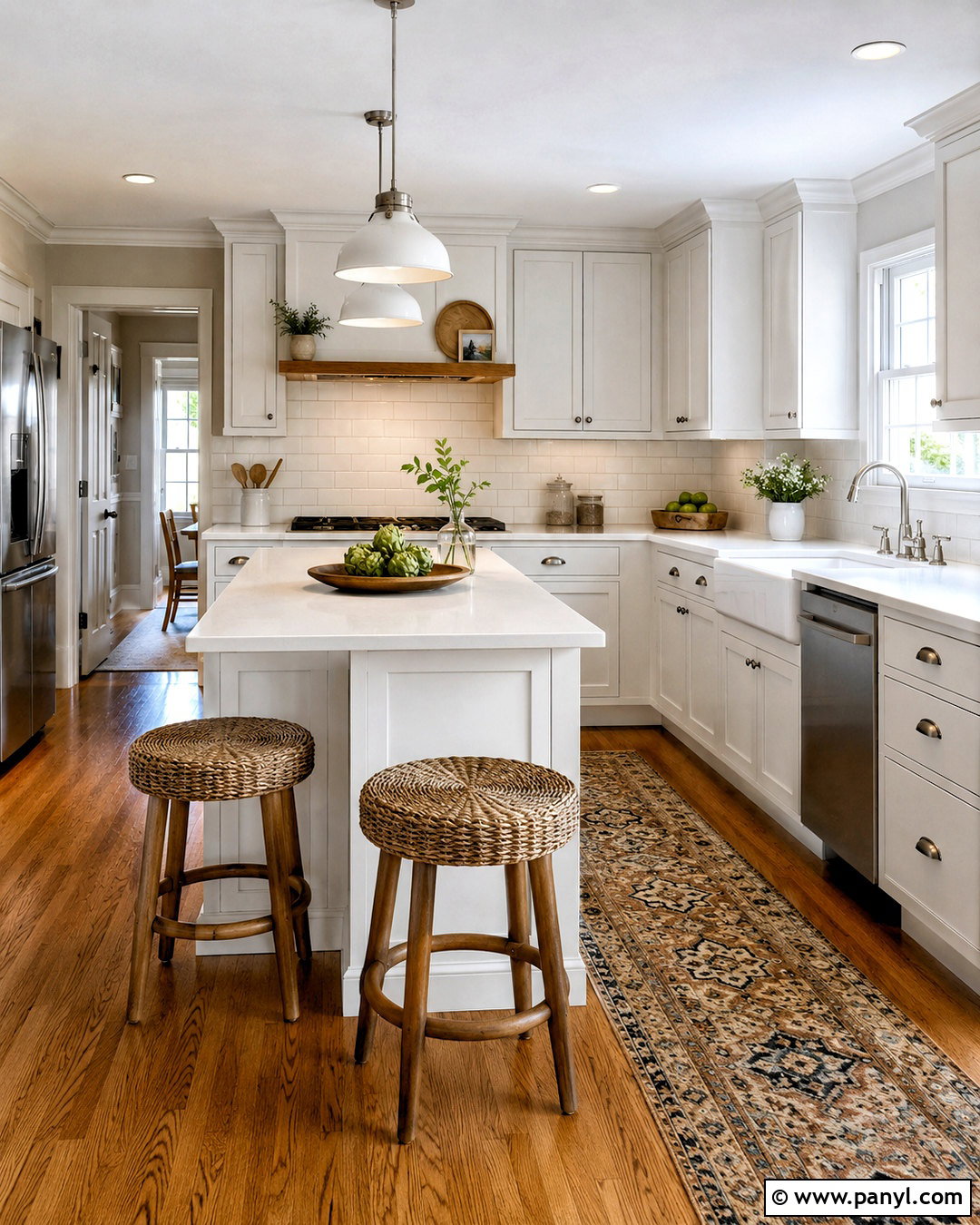 Grey Walls With White Cabinets And Subway Tile - 20 White Cabinets Grey Walls
