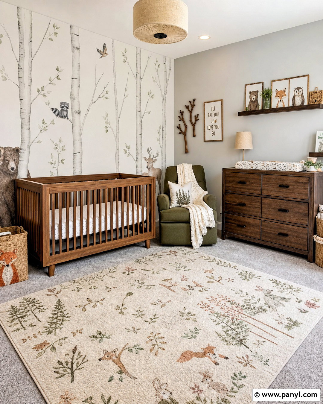Grey Woodland Nursery - 20 grey nursery ideas