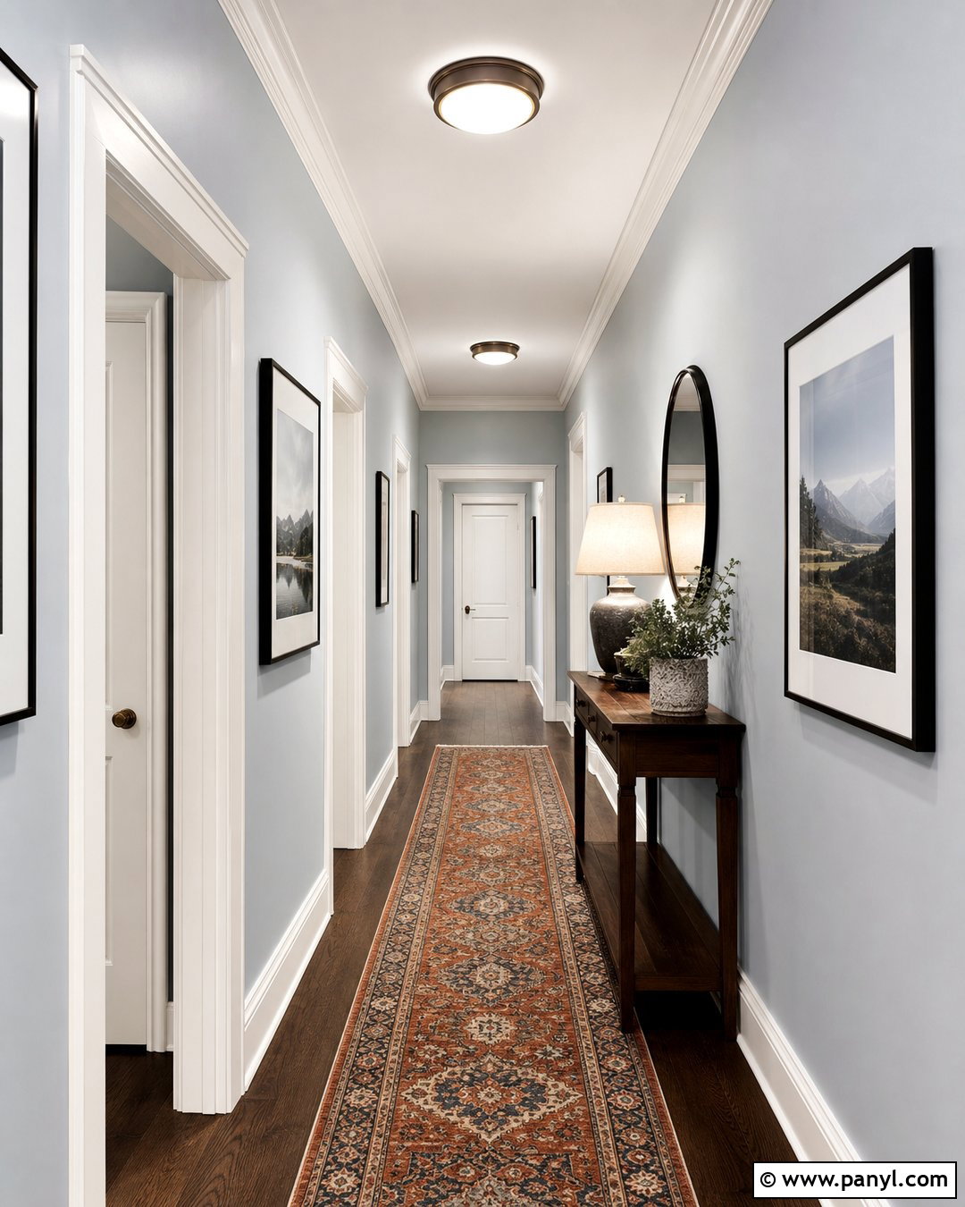 Greyish Blue Hallway Walls - 20 Greyish Blue Wall Ideas