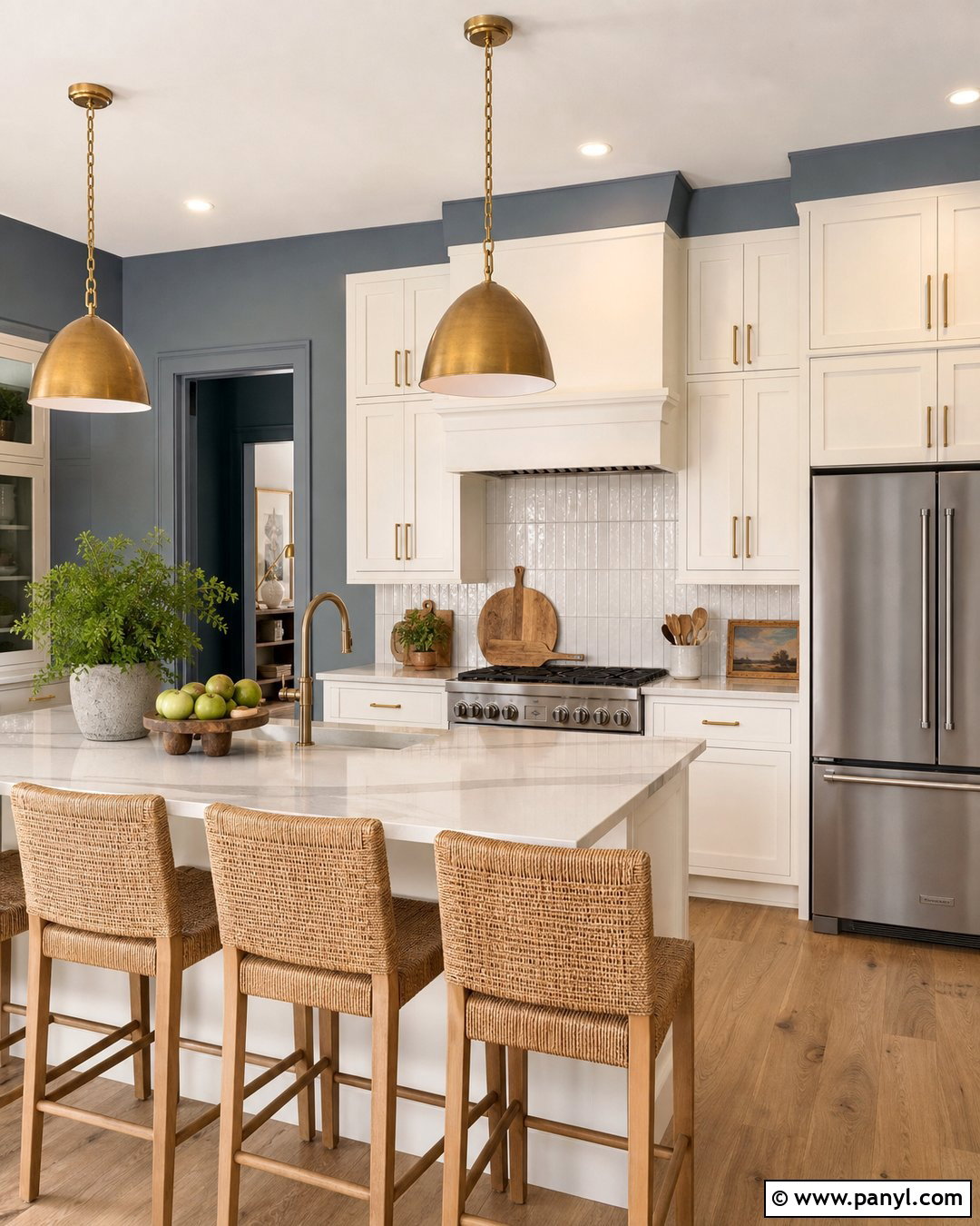 Greyish Blue Kitchen Walls - 20 Greyish Blue Wall Ideas