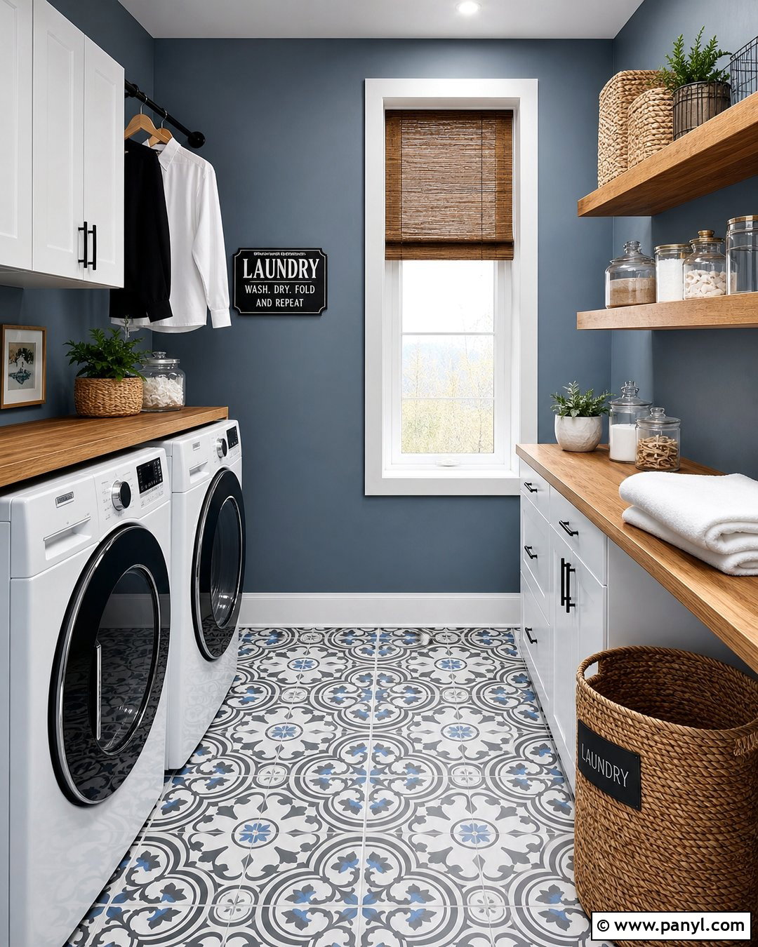 Greyish Blue Laundry Room Walls - 20 Greyish Blue Wall Ideas