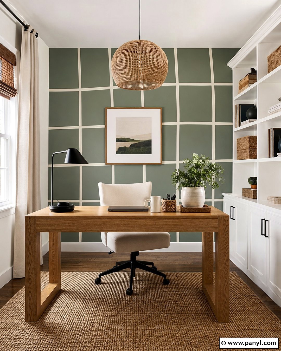 Grid Geometric Wall Pattern - 35 geometric wall paint patterns