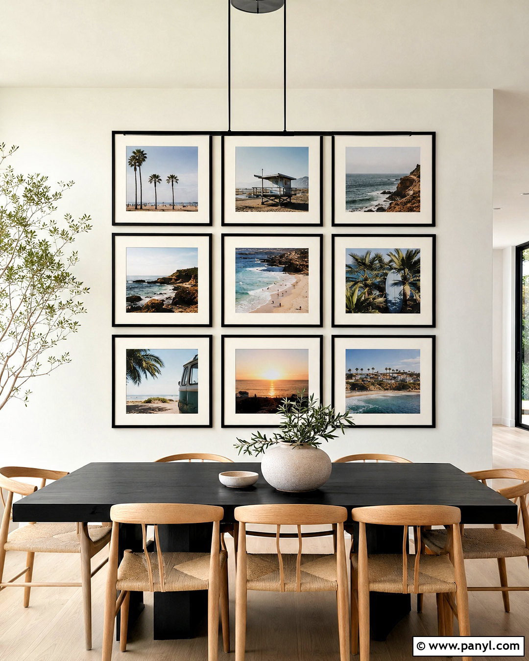 Grid Photo Collage Wall - 20 photo collage wall ideas