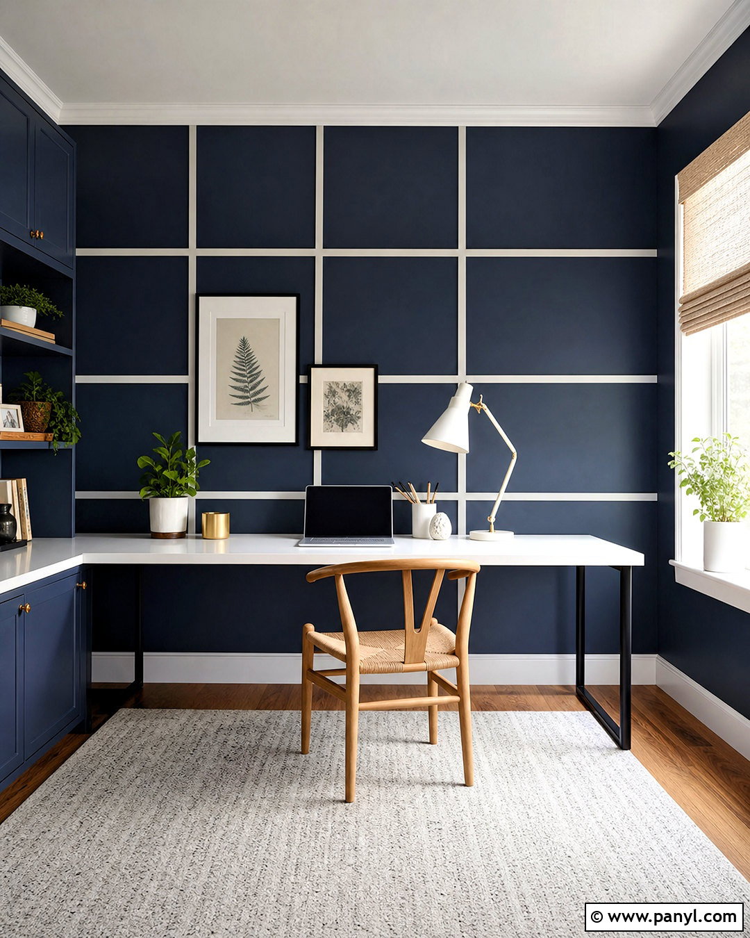 Grid Tape Wall Design - 20 wall painting with tape design ideas