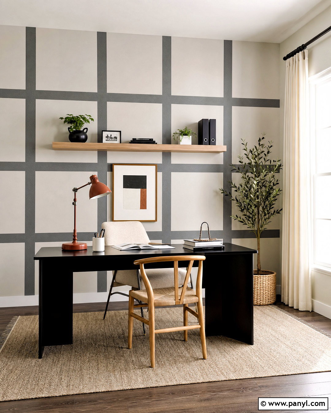 Grid Wall Paint Design - 20 unique wall paint designs