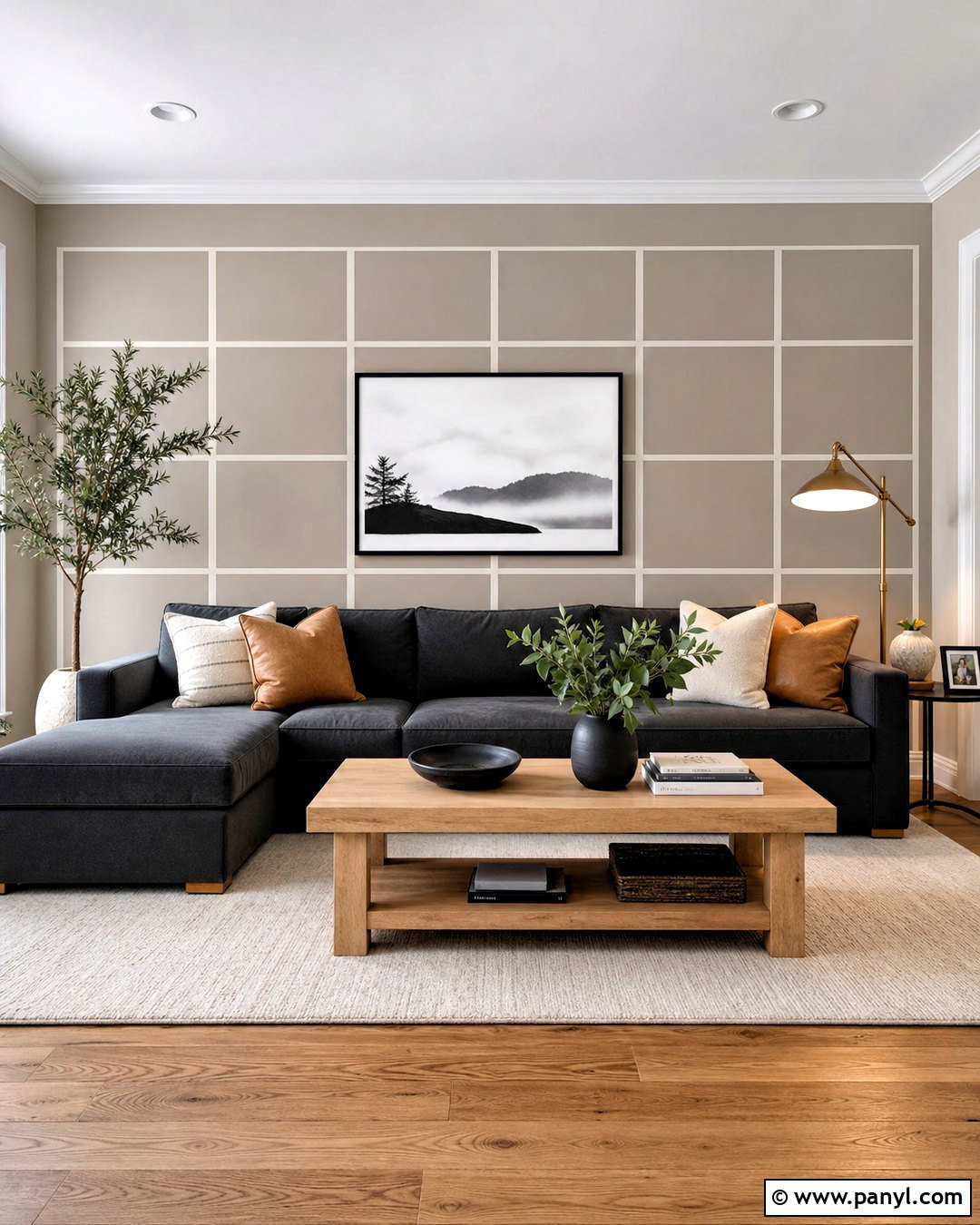 Grid Wall Paint Pattern - 20 wall paint patterns living room ideas
