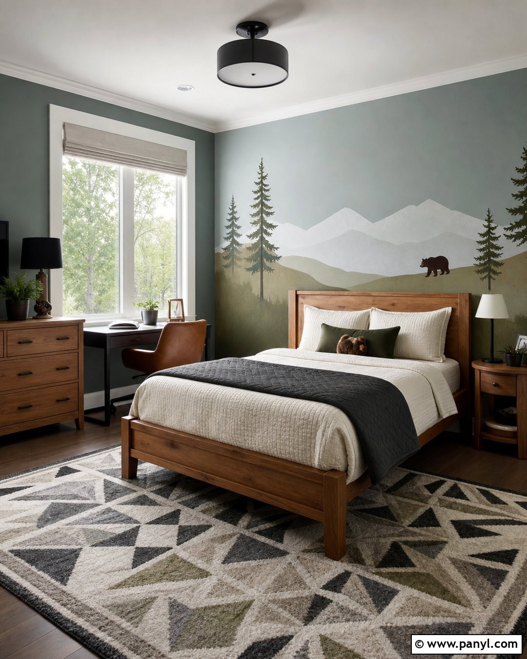 Grow-With-Me Bear Wall Paint - 20 Bear Wall Paint Ideas