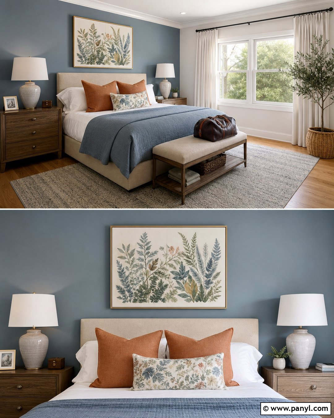 Guest Bedroom Slate Blue Accent Wall - 25 Slate Blue Accent Wall Ideas