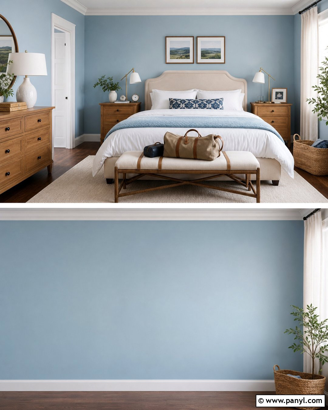 Guest Bedroom With Light Blue Walls - 50 light blue walls