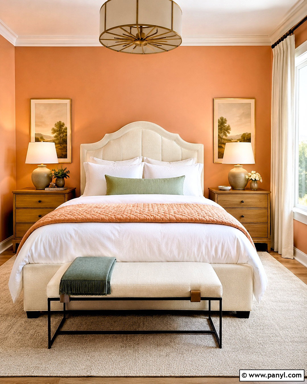 Guest Light Orange Bedroom - 20 light orange bedroom ideas
