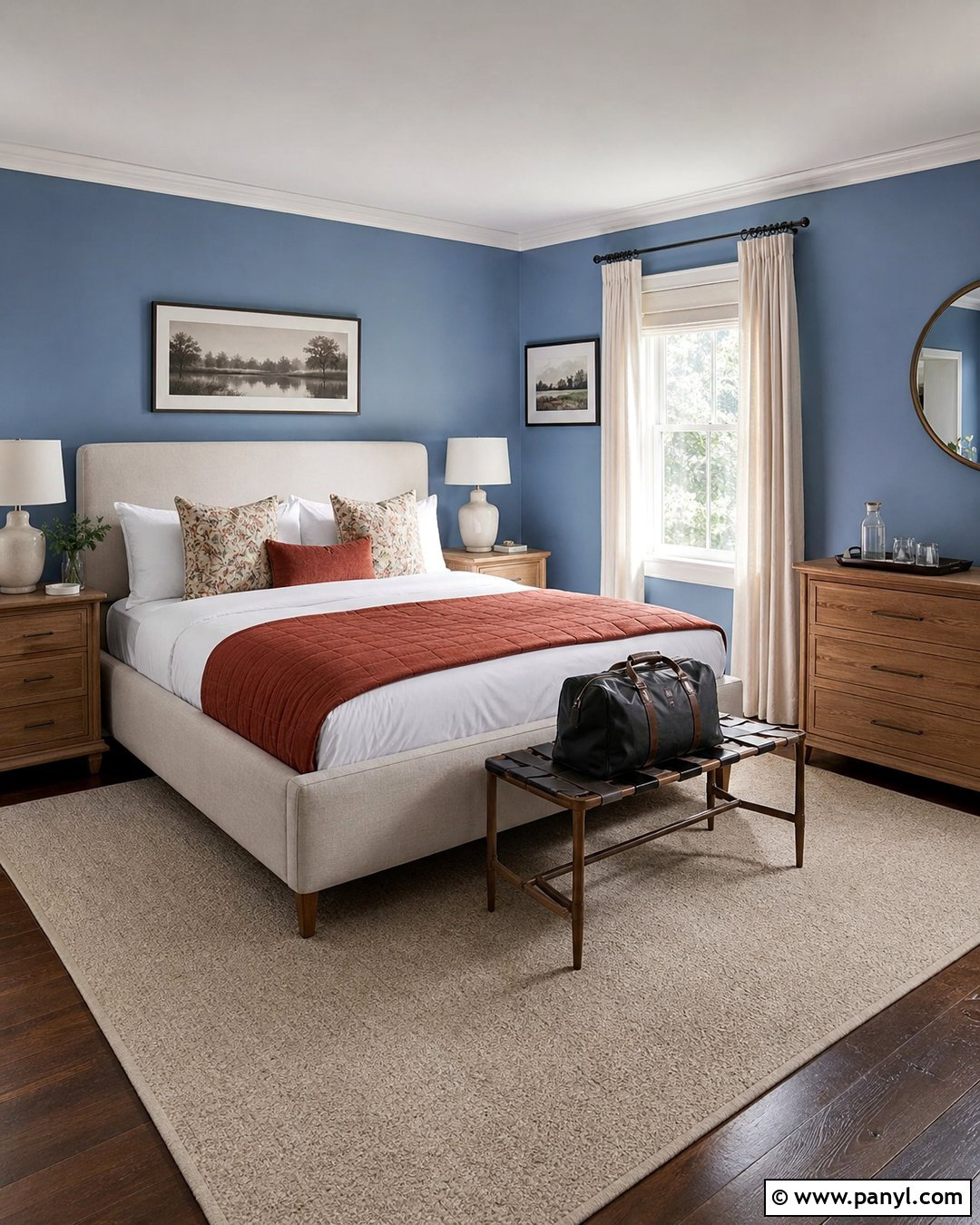 Guest Room With Blue Walls - 35 room with blue walls