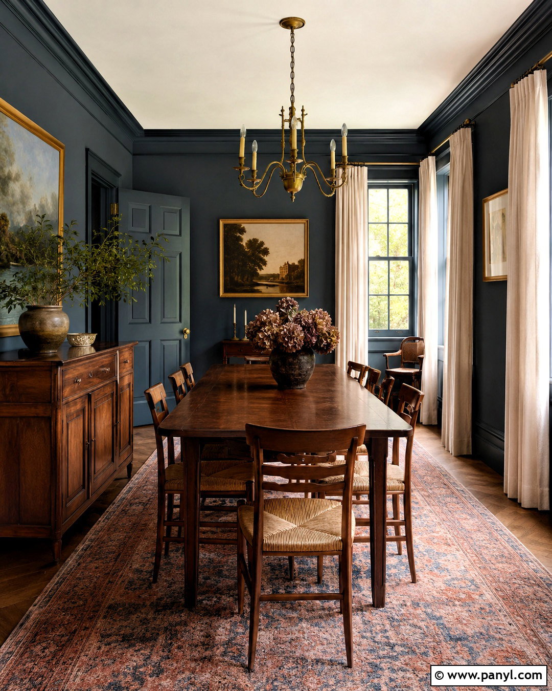 Hague Blue Dining Room - 20 deep blue paint colors
