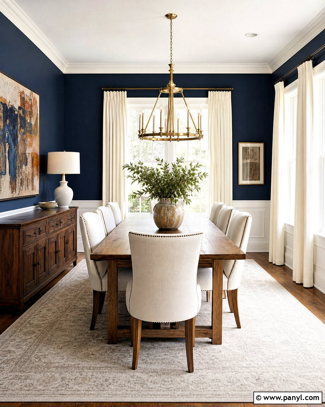 Hale Navy Dining Room - 20 benjamin moore paint colors
