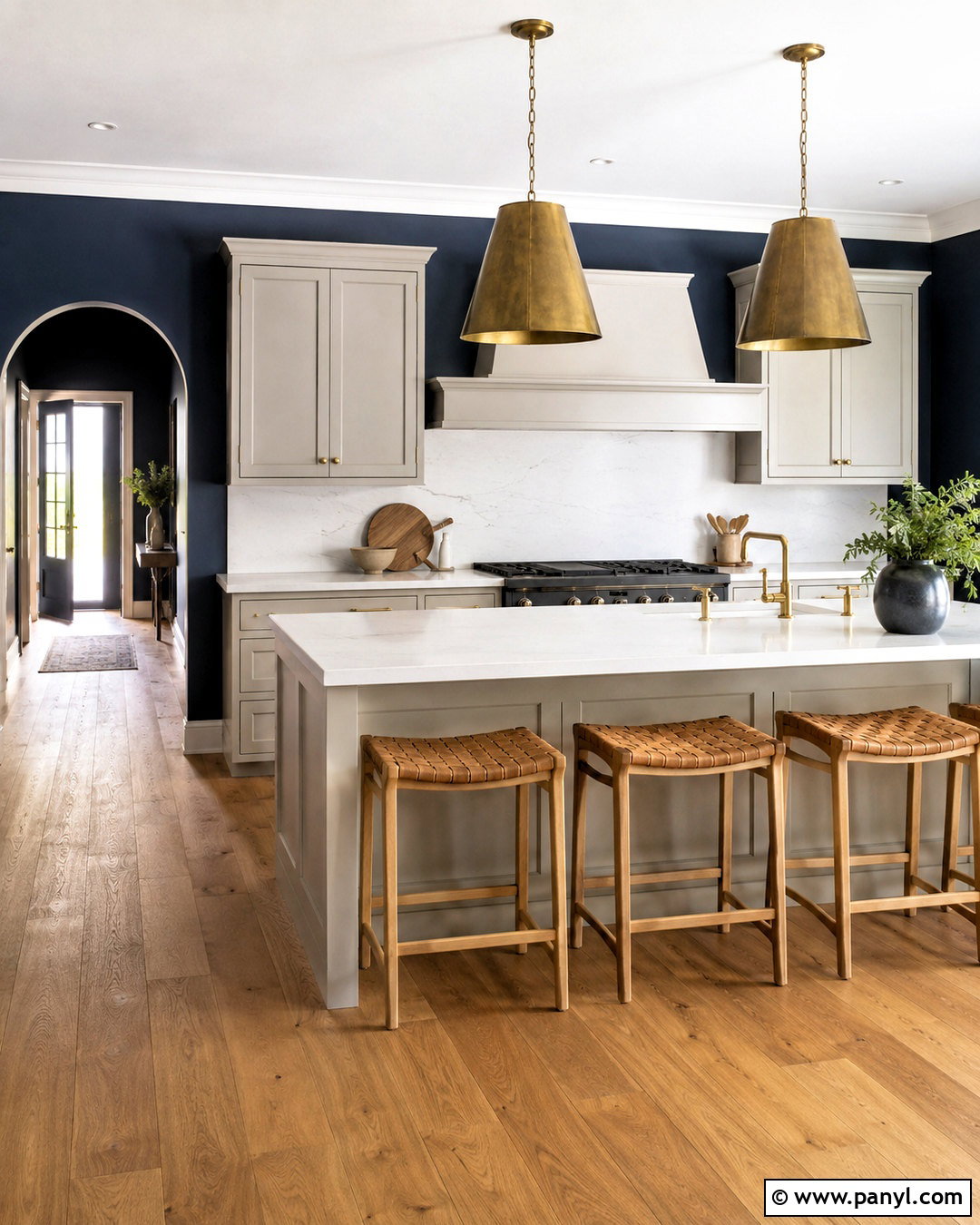 Hale Navy Walls With Revere Pewter Cabinets - 20 Wall Color For Revere Pewter Cabinets