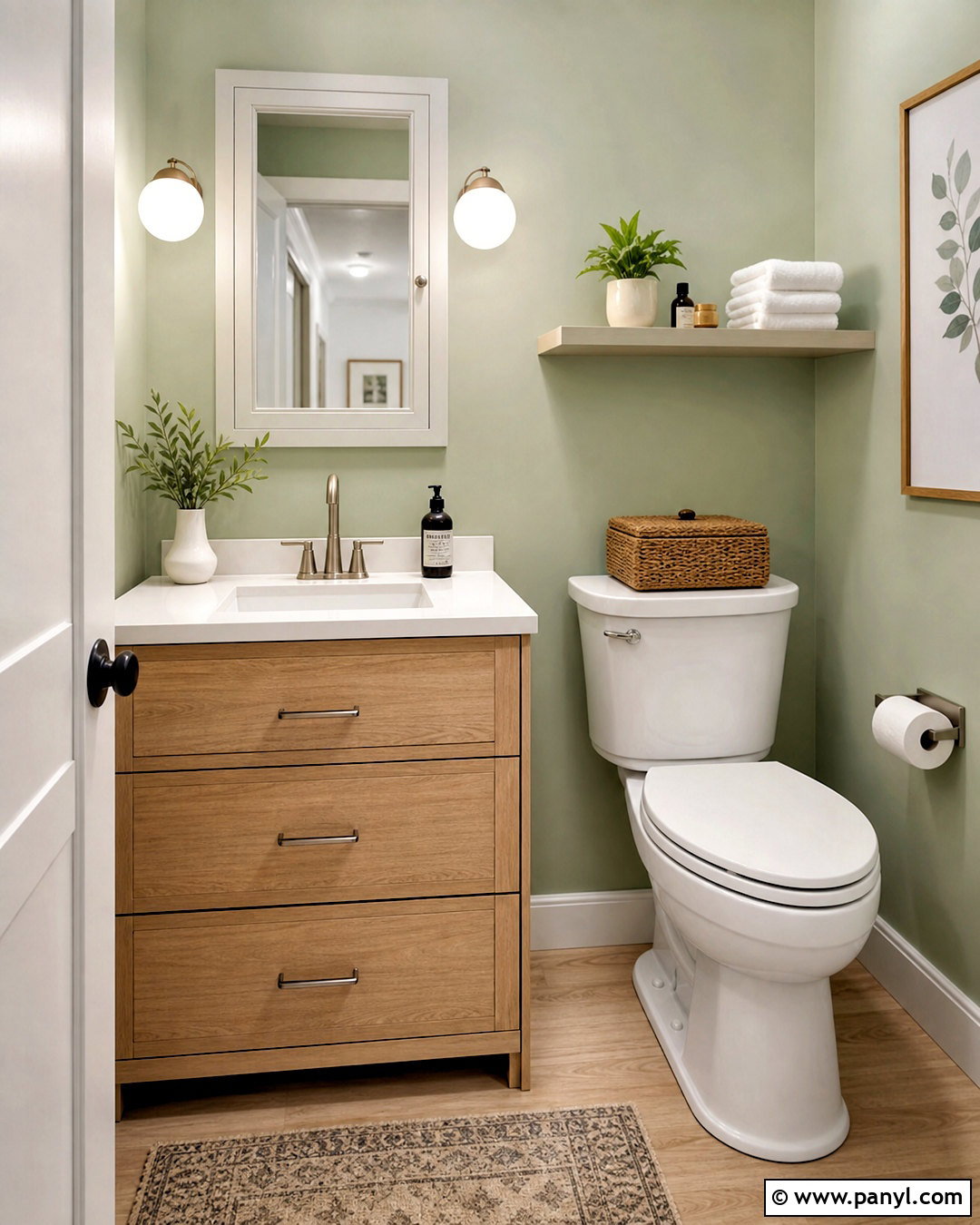 Half Bathroom With Storage - 20 half bathroom design ideas