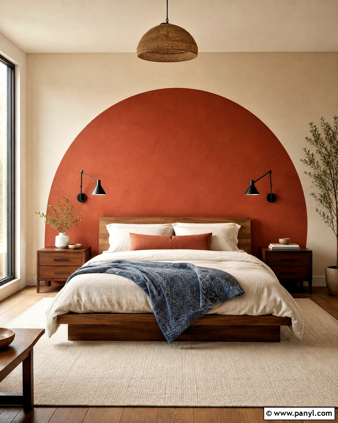 Half Circle Wall Painting - 20 cool wall painting ideas
